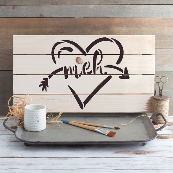 Can You Not Valentines Heart Stencils - Stencil Revolution