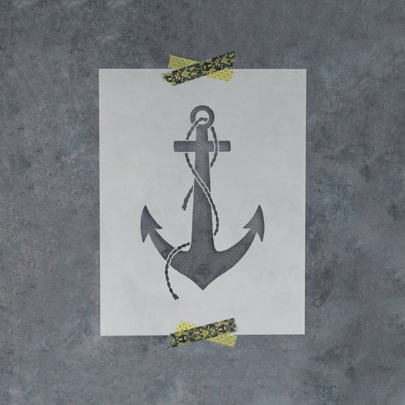 Anchor Stencil Reusable Anchor Stencils Large Anchor Etsy anchor-stencil-reusable-anchor-stencils-large-anchor-etsy