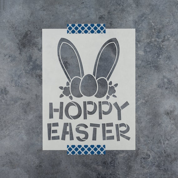 Hoppy Easter Stencil Easter Wall Stencils, Large Easter Stencils, Bunny  Stencil, Eggs Stencil, Spring Stencil -  Denmark