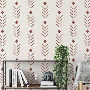 Zoom Arrow Pattern Wall Stencil, DIY Wallpaper Alternative, Stencils Patterns For Walls, Decorative Wall Stenciling, Wall Stencils