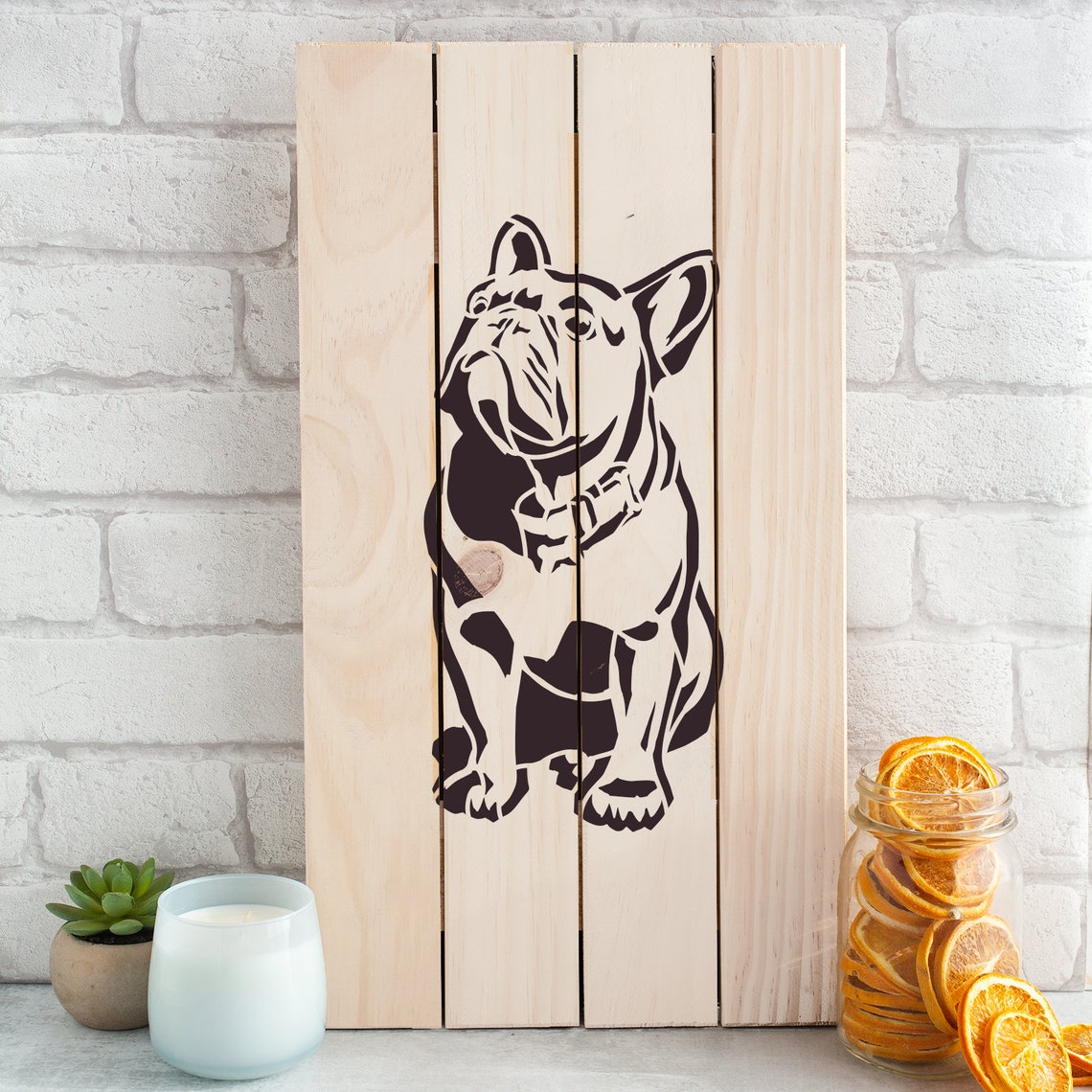 Sassy French Bulldog Stencil Reusable Stencils for Painting Etsy