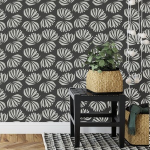 Scandinavian Thistle Pattern Wall Stencil - DIY Wallpaper Alternative - Easily Brighten Up Your Home With This Reusable Wall Pattern Stencil