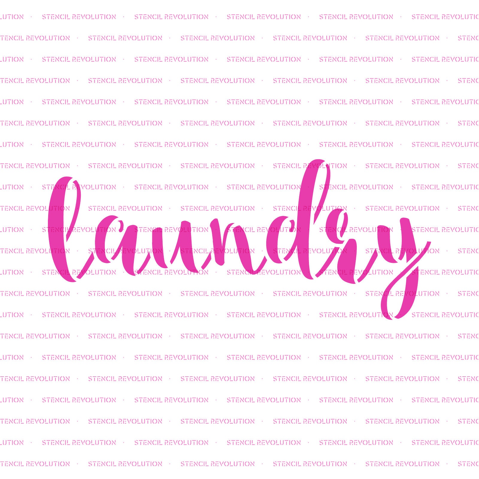 Laundry Stencil Reusable DIY Craft Sign Stencils of the Word Etsy
