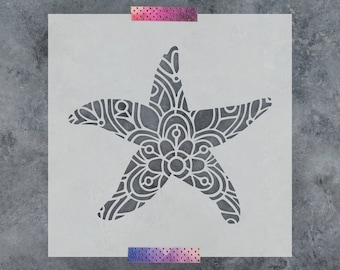 Starfish Stencil - Reusable Starfish Stencil, Durable Starfish Stencils, Beach Stencil, Ocean Stencil, Seaside Stencil, Nautical Stencil