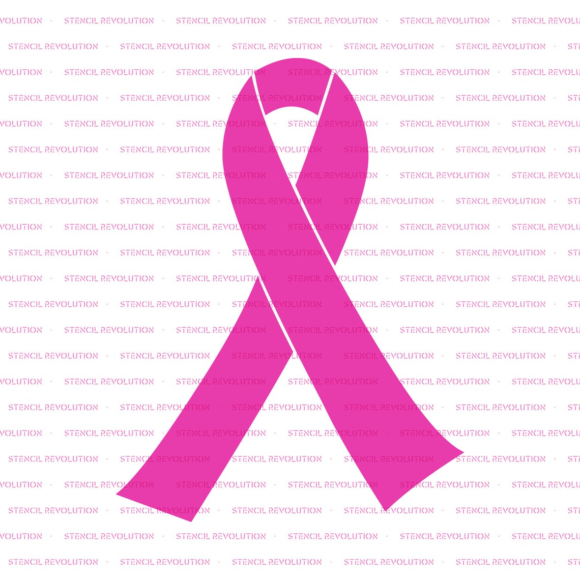 Breast Cancer Ribbon Stencil Reusable DIY Craft Stencils of - Etsy