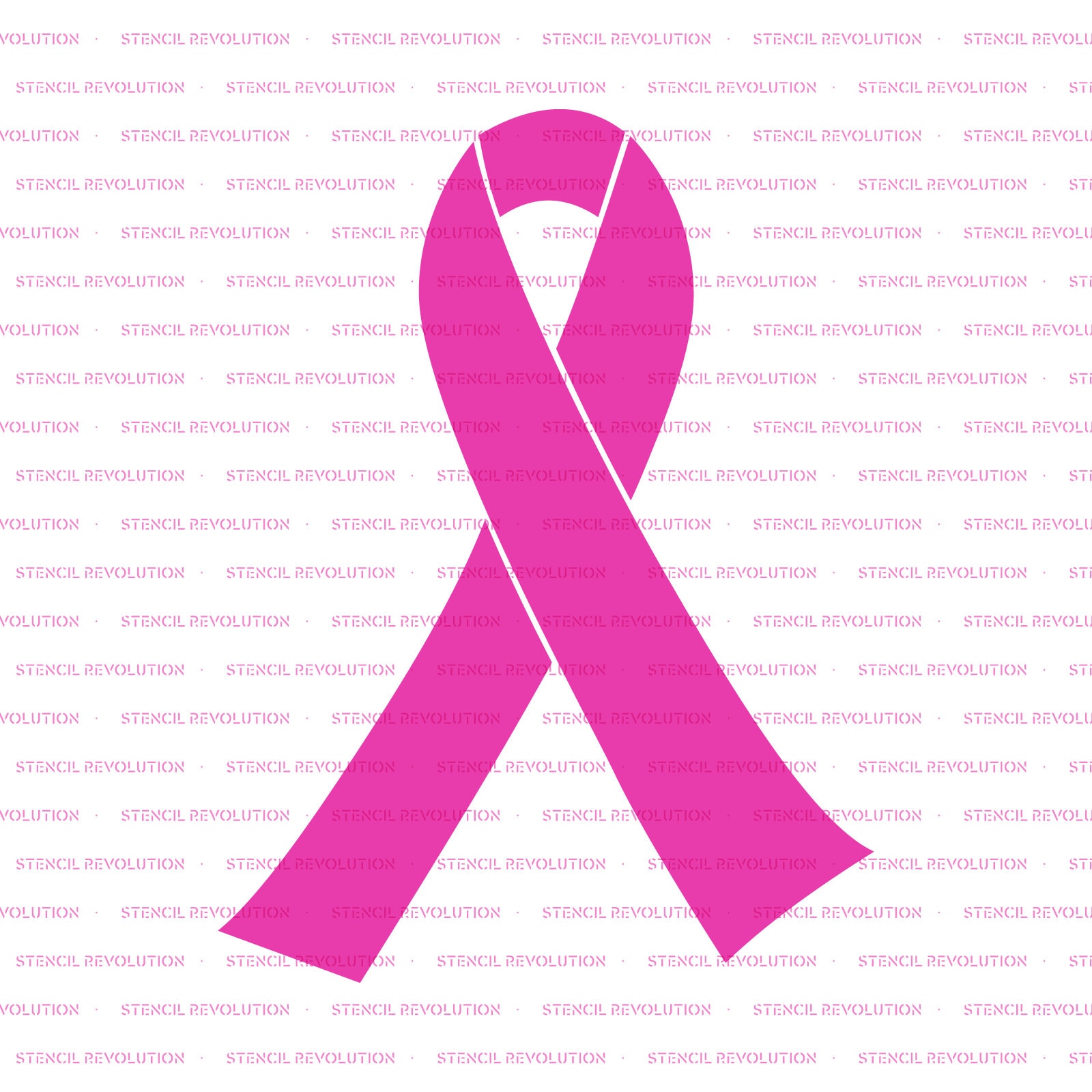 Breast Cancer Ribbon Stencil Reusable DIY Craft Stencils of - Etsy