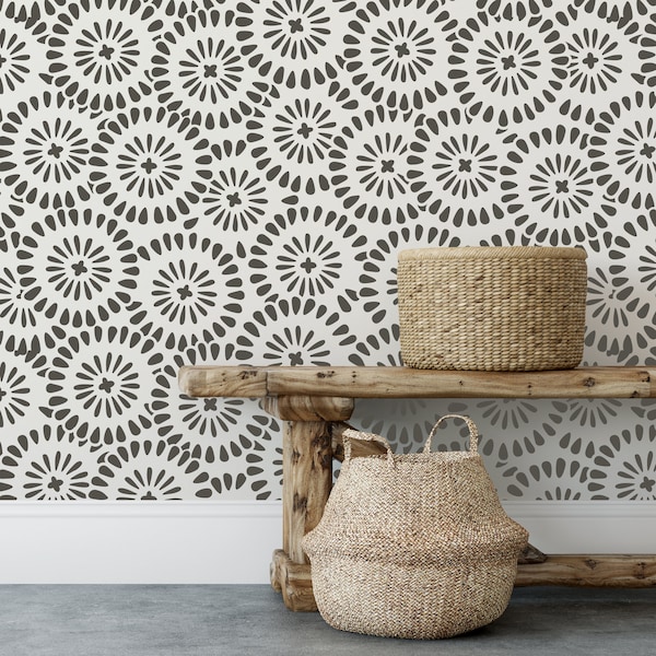 Accent Wall Stencil Etsy