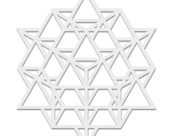 Sacred Geometry Merkaba Stencil - Reusable Sacred Geometry Stencils, Sacred Geometry Stencil Designs, Merkaba Stencil, Geometric Stencil