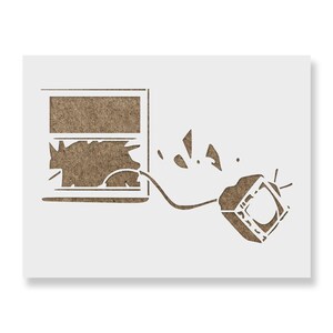 Banksy Protest Stencil - Recycle Banksy Stencil for Walls Windows and More - Reusable and Durable with True Banksy Style