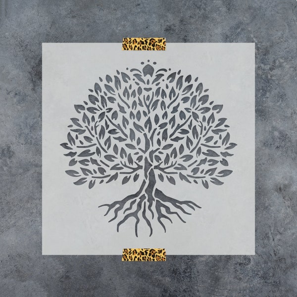 Yggdrasil Tree of Life Stencil - Tree Stencils, Tree Of Life Stencil, Tree Stencil, Large Tree Stencils, Tree Stencils For Canvas