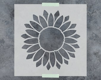 Sunflower Stencil - Reusable Sunflower Stencils for Painting, Flower Stencils, Wildflower Stencils, Large Sunflower Stencil