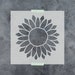Sunflower Stencil - Reusable Flower Stencils for Painting and DIY Projects 