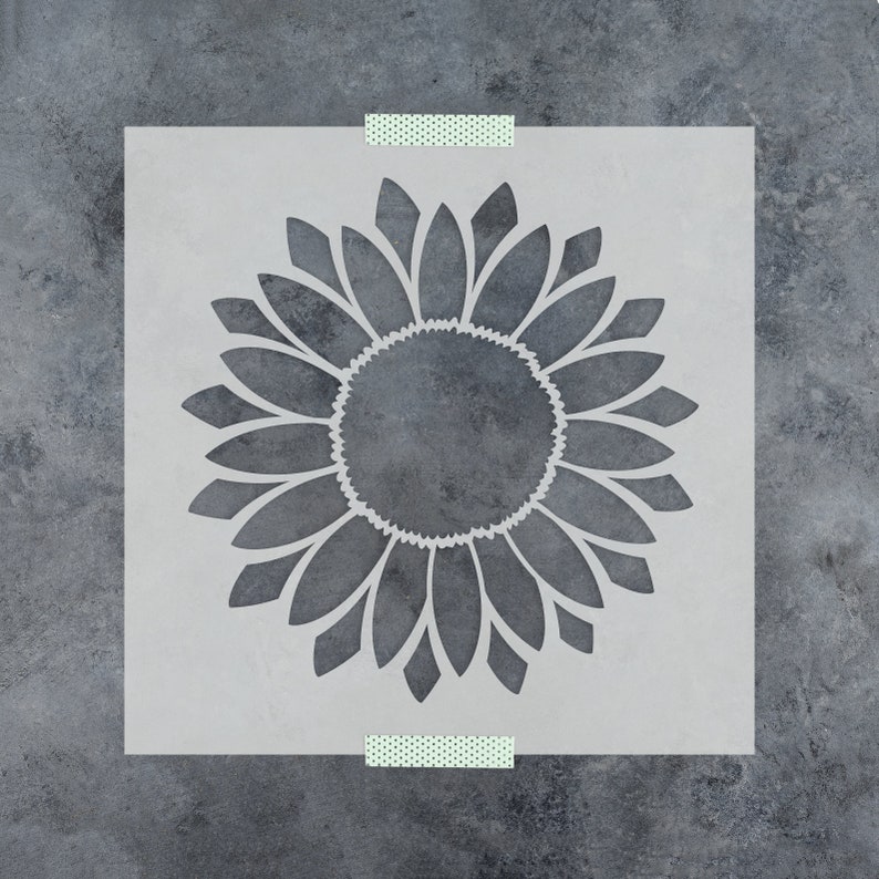 Sunflower Stencil Reusable Flower Stencils for Painting and Etsy