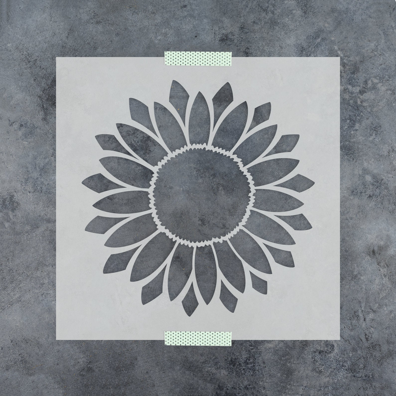 Sunflower Stencil Reusable Flower Stencils for Painting and | Etsy