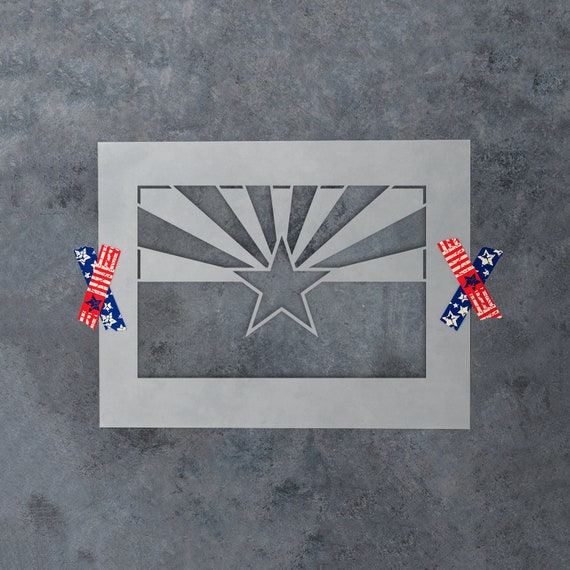 Arizona State Flag Stencil Reusable DIY Craft Stencils of an - Etsy
