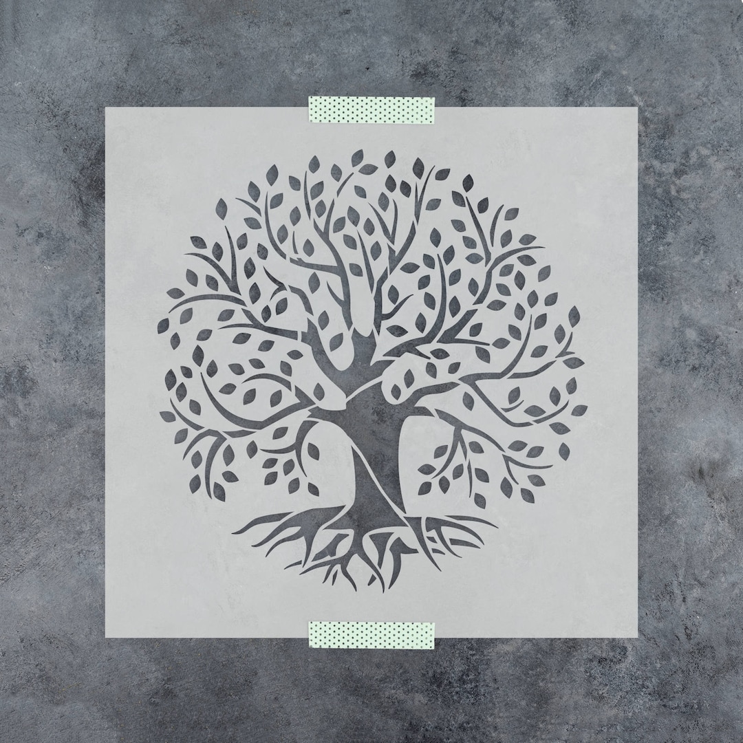 Tree of Life Stencil, Reusable Tree of Life Stencils for Painting, Tree Stencils Small &amp; Large ...