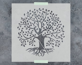 Tree of Life Stencil, Reusable Tree of Life Stencils for Painting, Tree Stencils Small & Large, Tree of Life Design, Large Tree Stencils