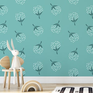 Cotton Pattern Wall Stencil - Wall Stencils, Wall Stencil Ideas, Stencil For Walls, Giant Stencil, Stencil Pattern, All Over, Accent Wall