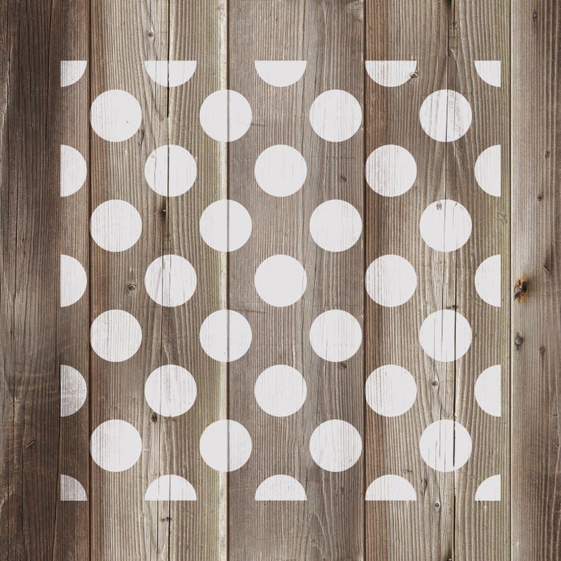 Polka Dots Stencil Reusable DIY Craft Stencils of a Polka Etsy