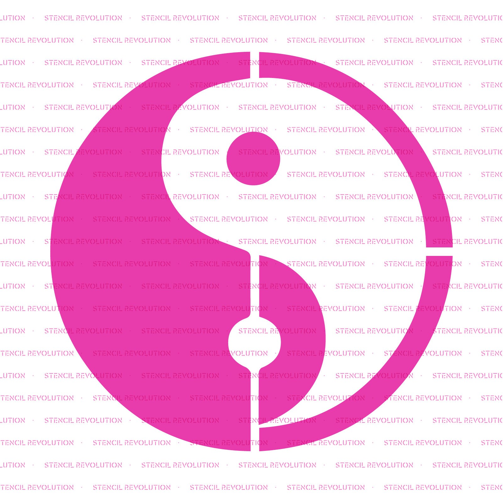 Yin Yang Stencil Reusable DIY Craft Stencils of a Yin Yang Etsy