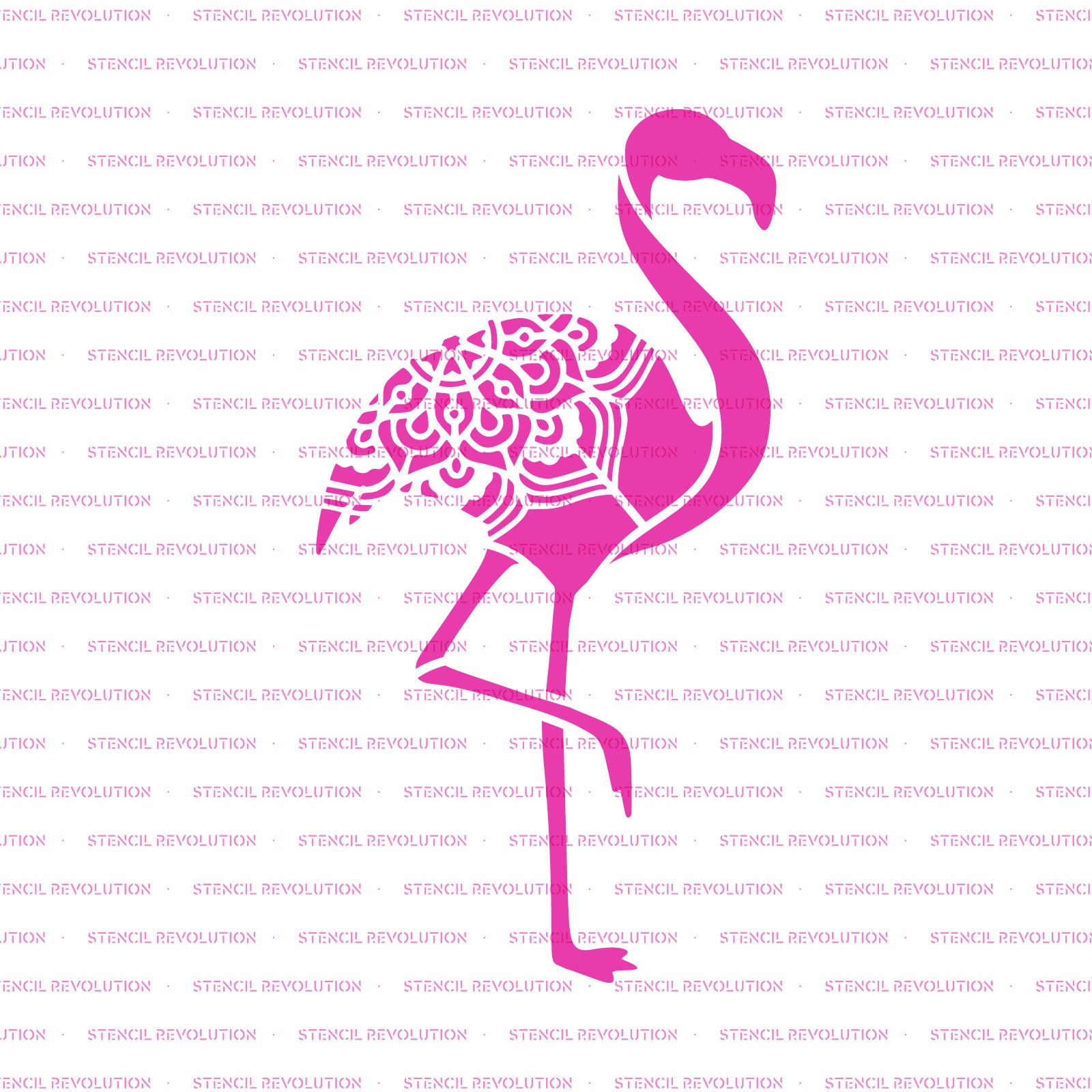 Flamingo Stencil Large Flamingo Stencil Flamingo Mylar Etsy