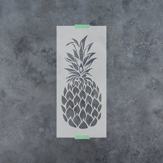 Pineapple Stencil Reusable DIY Craft Stencils of a Pineapple - Etsy