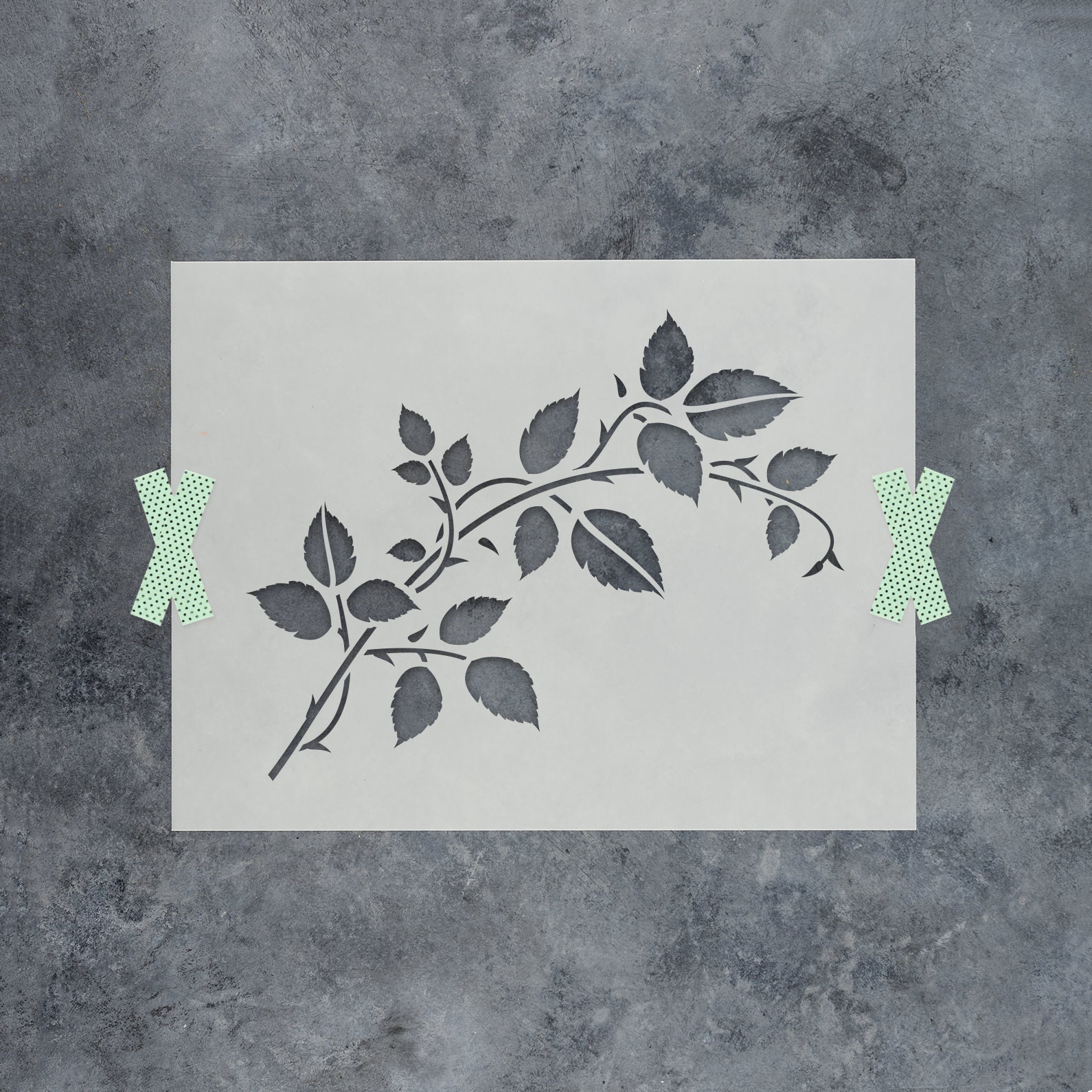 Rose Stencil, Flower Stencil , Ivy Stencil, Floral Stencil, Stencil, DIY