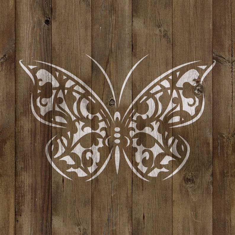 Butterfly Stencil Reusable DIY Craft Stencils of a Butterfly Etsy