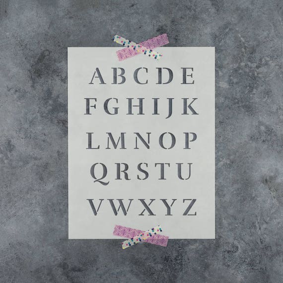 Rufina Letter Stencil Set Reusable Letter Alphabet Stencils in