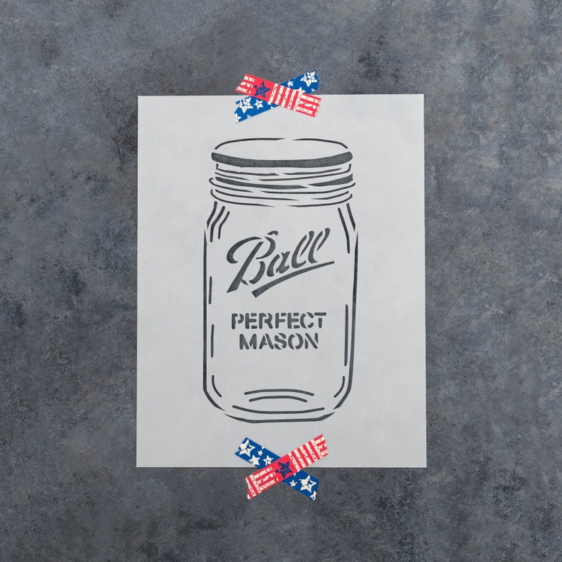 Mason Jar Stencil Reusable DIY Craft Stencils of a Mason Jar - Etsy