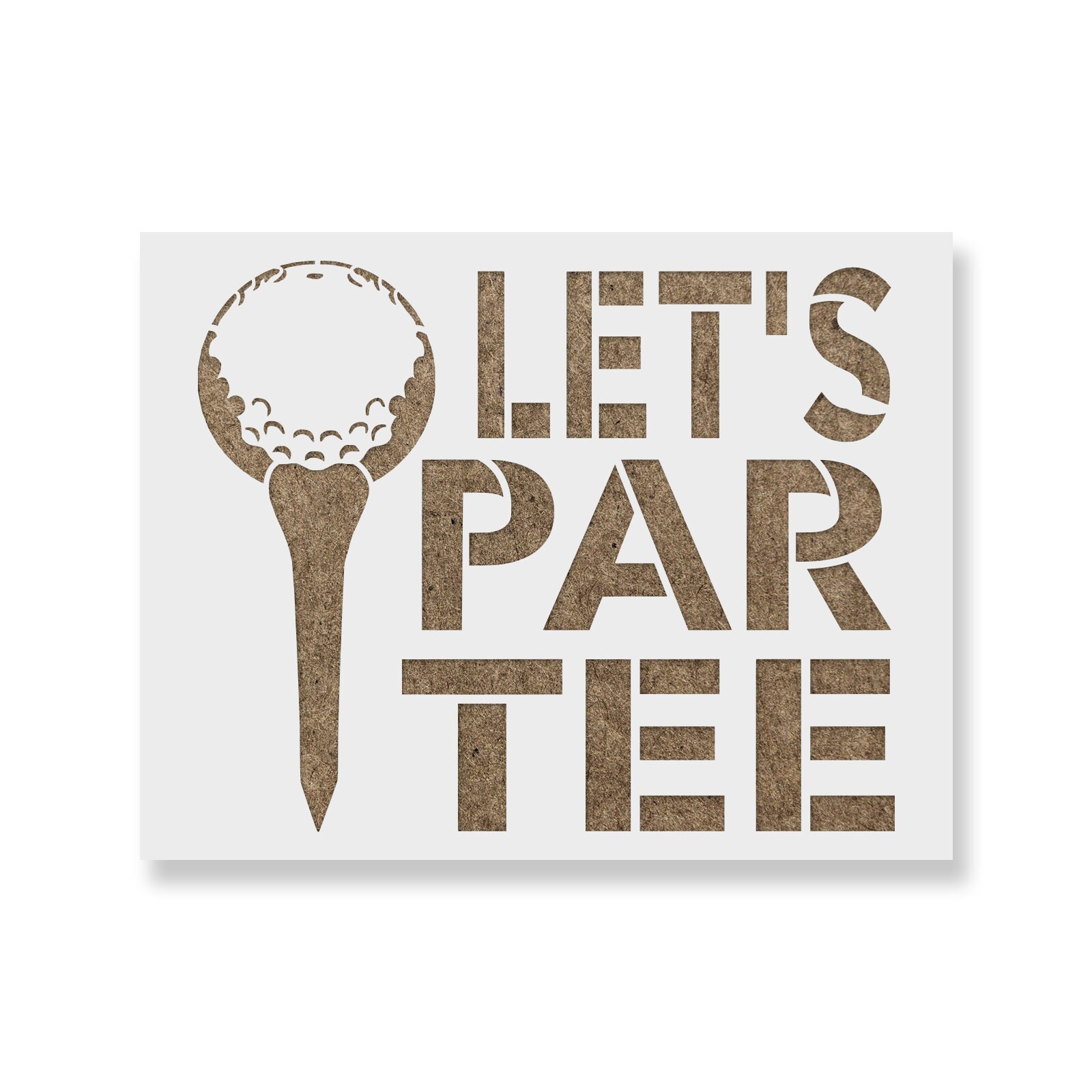 Lets Par Tee Golf Stencil Durable & Reusable Mylar Stencils Etsy