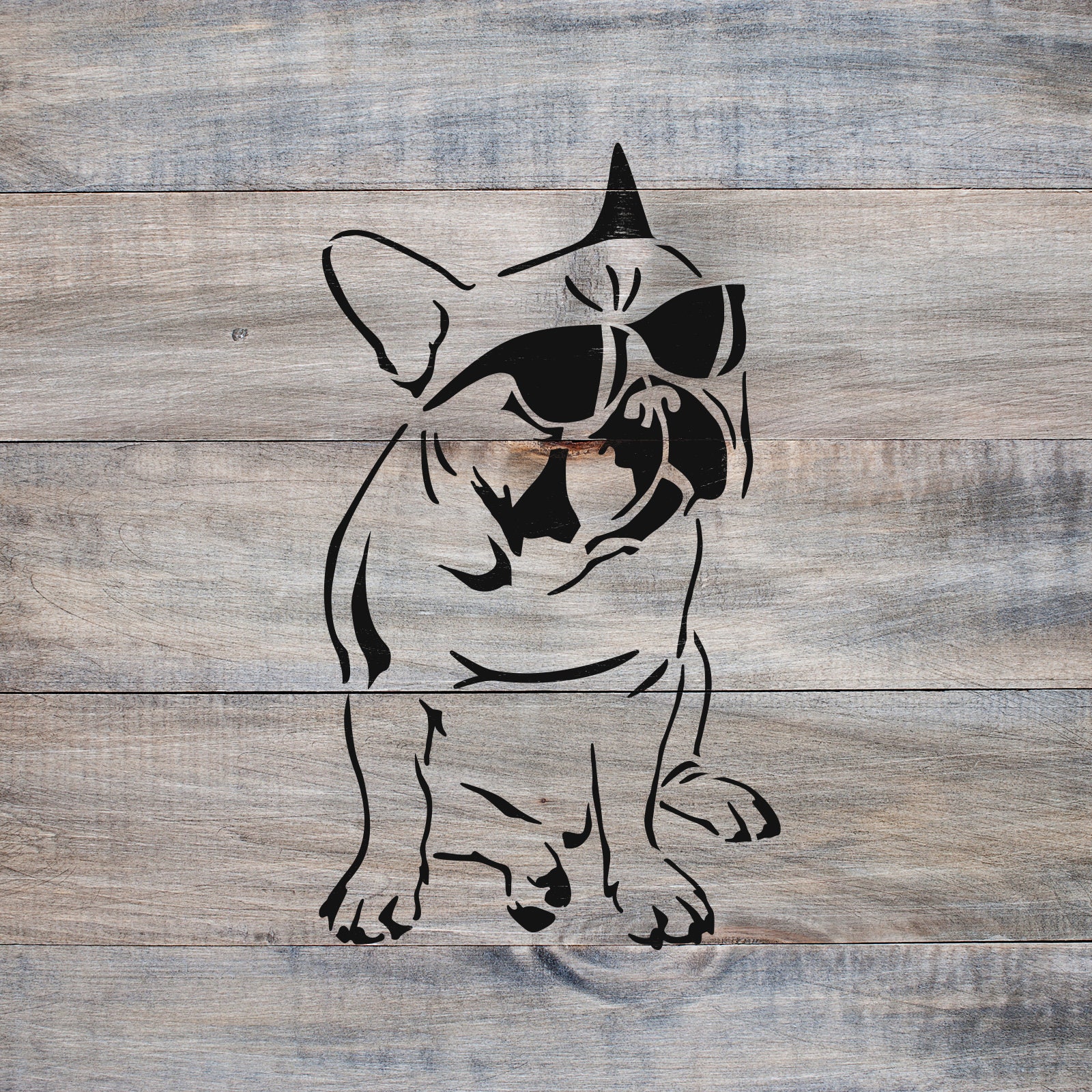 French Bulldog Stencil Reusable DIY Craft Stencils of a - Etsy
