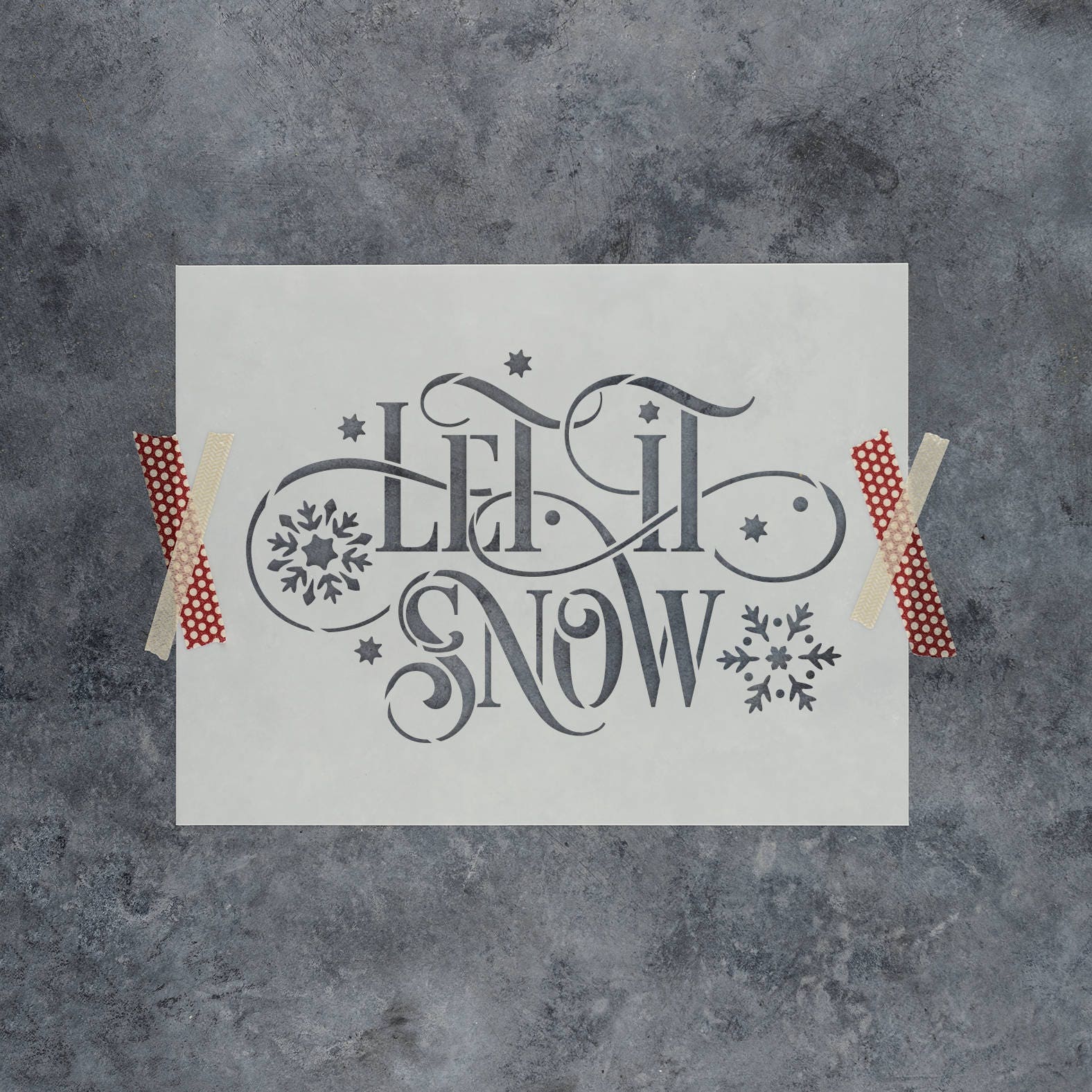 let-it-snow-stencil-easy-christmas-craft-drawing-stencils-christmas-porch-sign-large-christmas-stencils-stencils-for-wood-signs-etsy