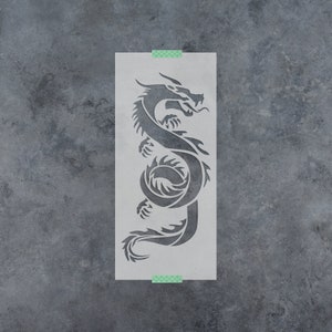 Chinese Dragon Stencil - Reusable Chinese Dragon Stencils, Large Chinese Dragon Stencil, Chinese Dragon Stencil, Dragon Stencils