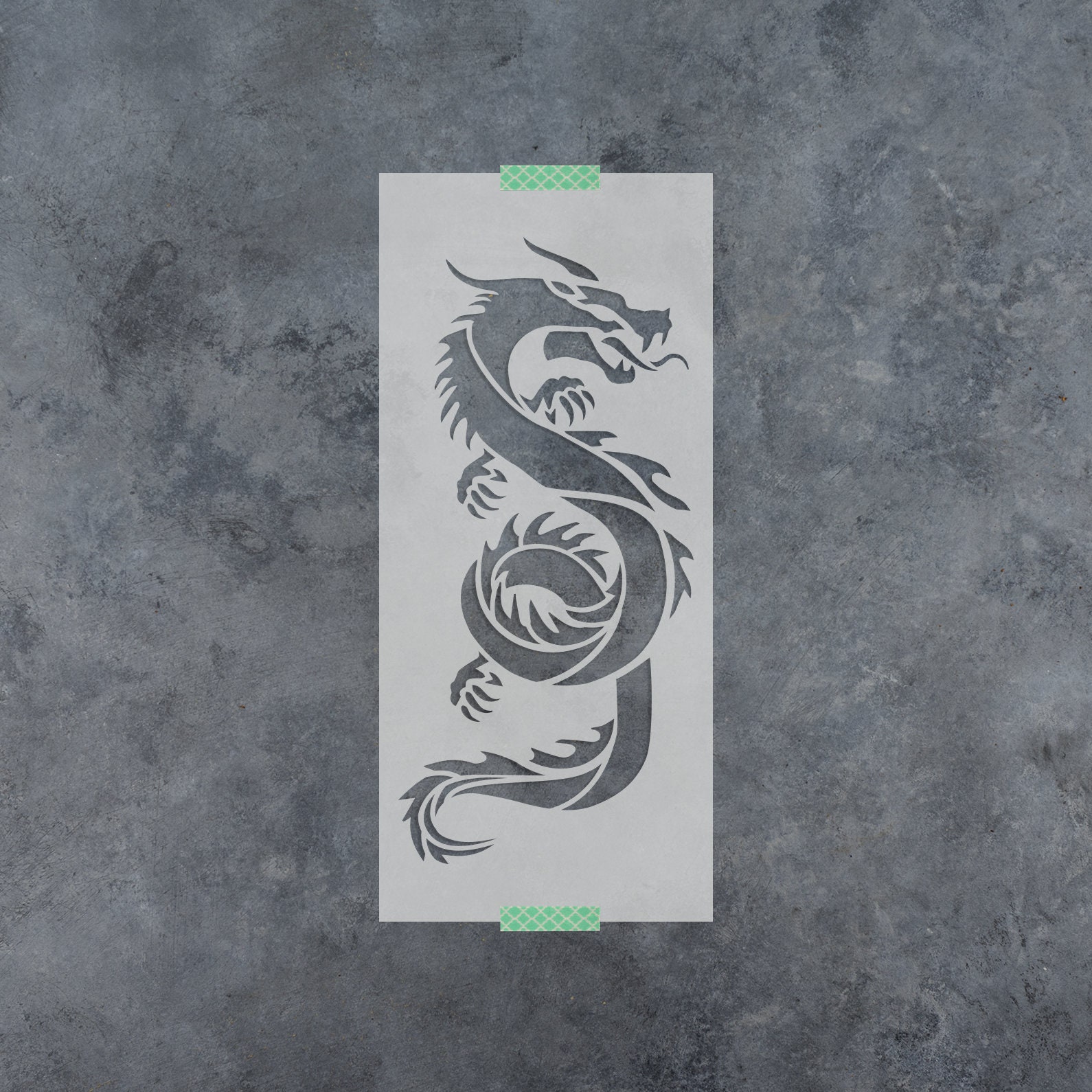 Reusable Dragon Stencil Dragon Stencil Animal Stencil Hollow Dragon