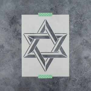 Star Of David Stencil - David Stencil, Star David Stencil, Jewish Stencil, Hanukkah Stencil, Hebrew Stencil, Israel Stencil