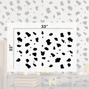 Dalmatian Spots Stencil Reusable DIY Craft Wall Stencils of Dalmatian