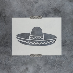 Sombrero Stencil - Sombrero Stencils for Painting, Sombrero Stencil Designs, Mexican Stencil, Mexico Stencil