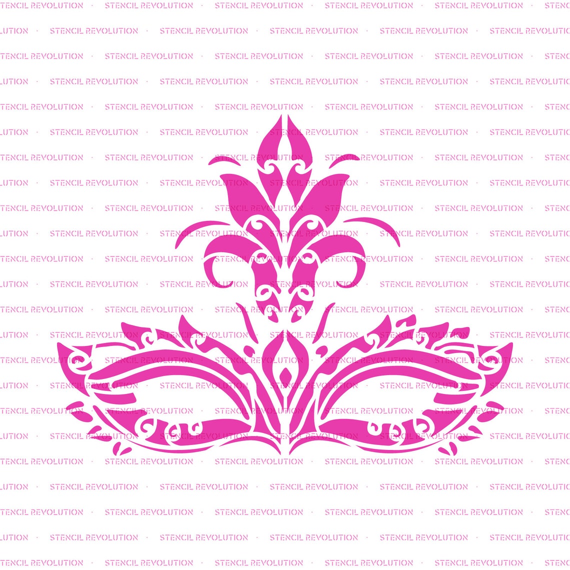 Mardi Gras Mask Stencil Reusable Stencils for Painting - Etsy