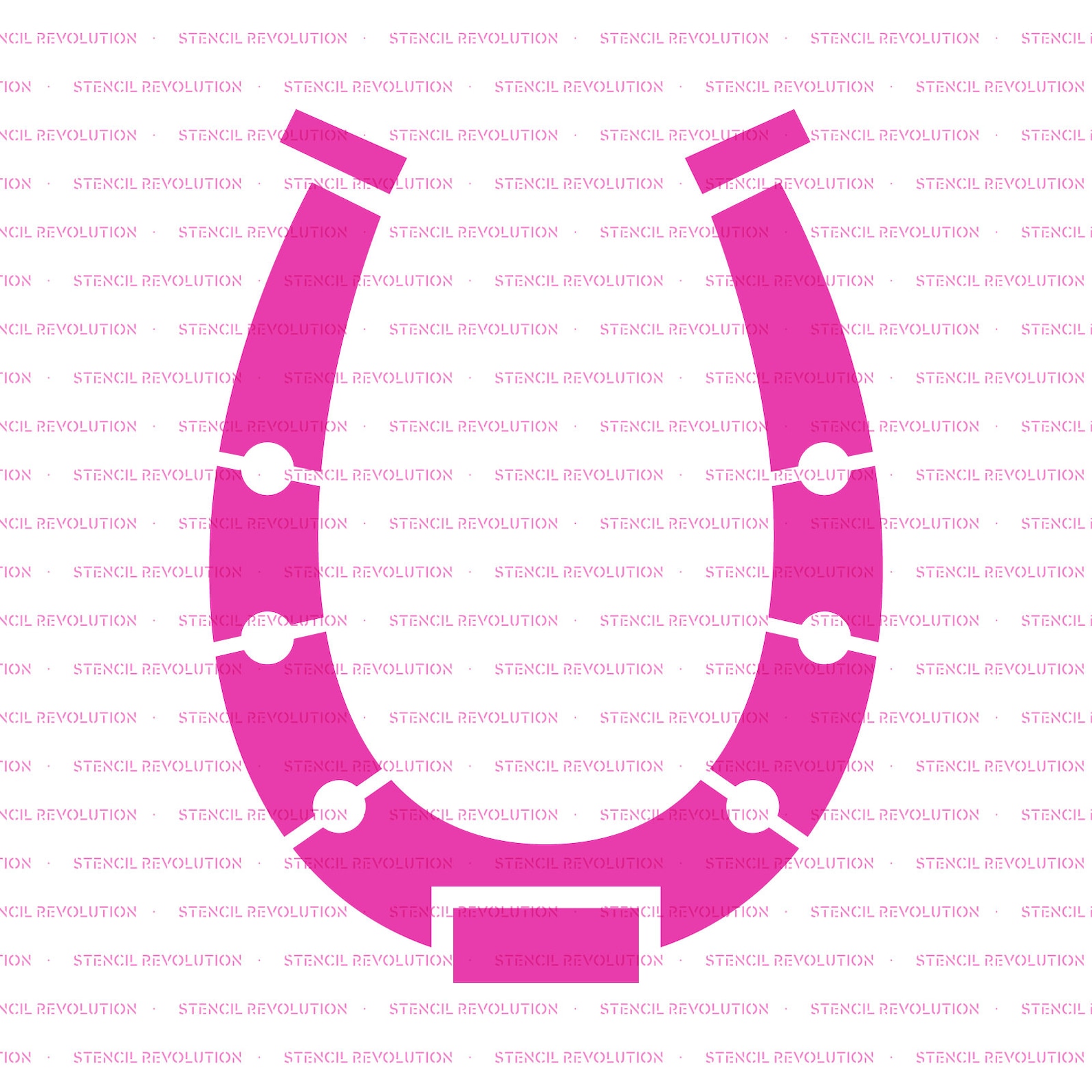 Horseshoe Stencil Horseshoe Horseshoe Stencils Stencil Etsy