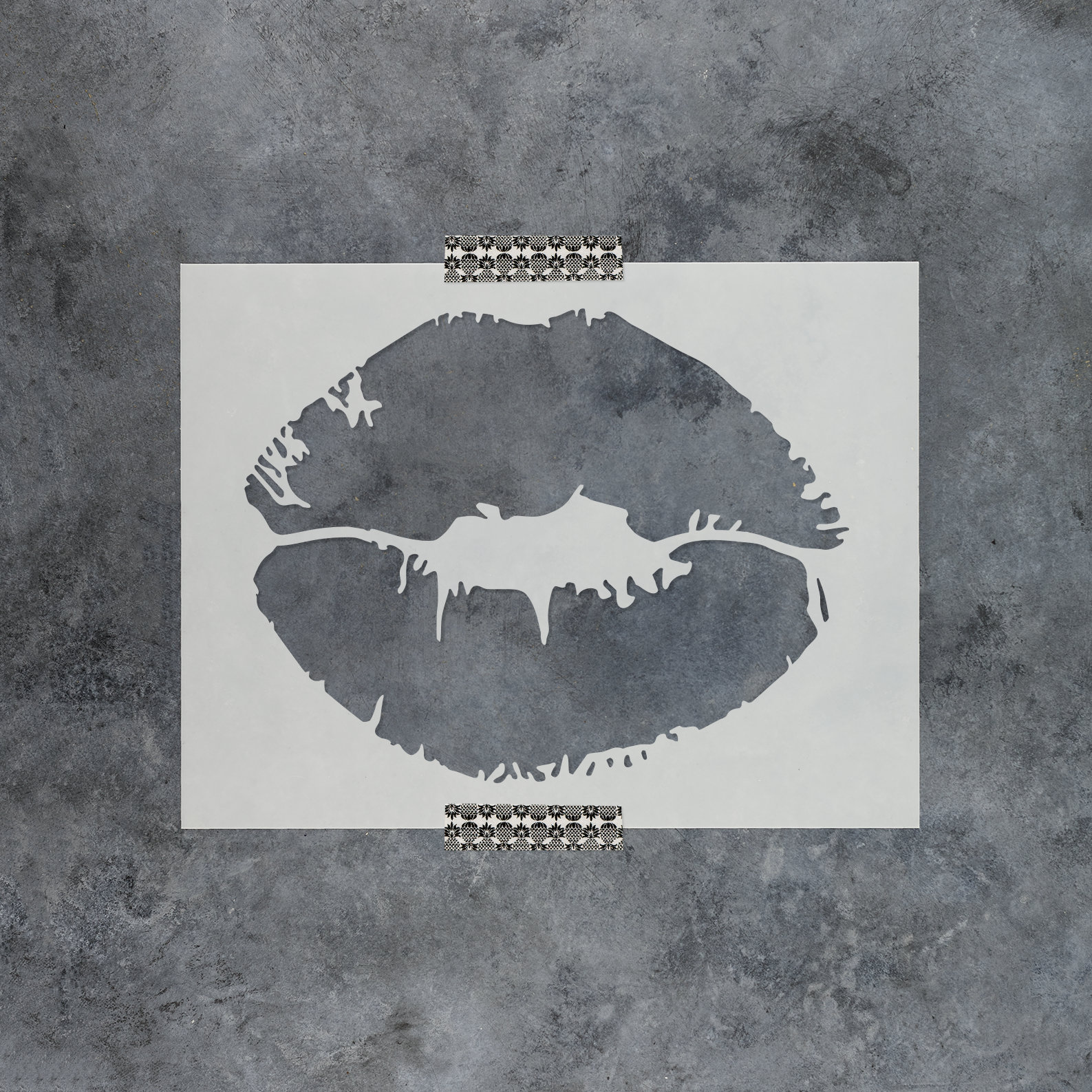 Lips Stencil Reusable DIY Craft Stencils of Lipstick Lips - Etsy