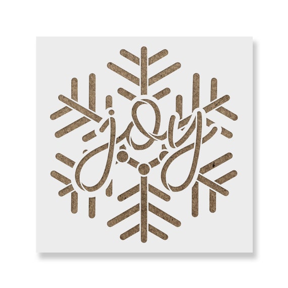 Scandinavian Joy Snowflake Stencil Christmas Stencils for Painting, Easy Christmas  Stencils, Stencils, Stencils for Wood, Easy Craft 