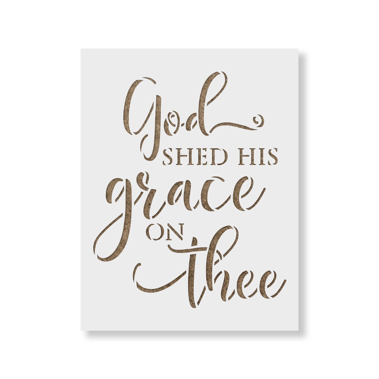 God Shed His Grace on Thee Independence Stencil Durable &amp; - Etsy