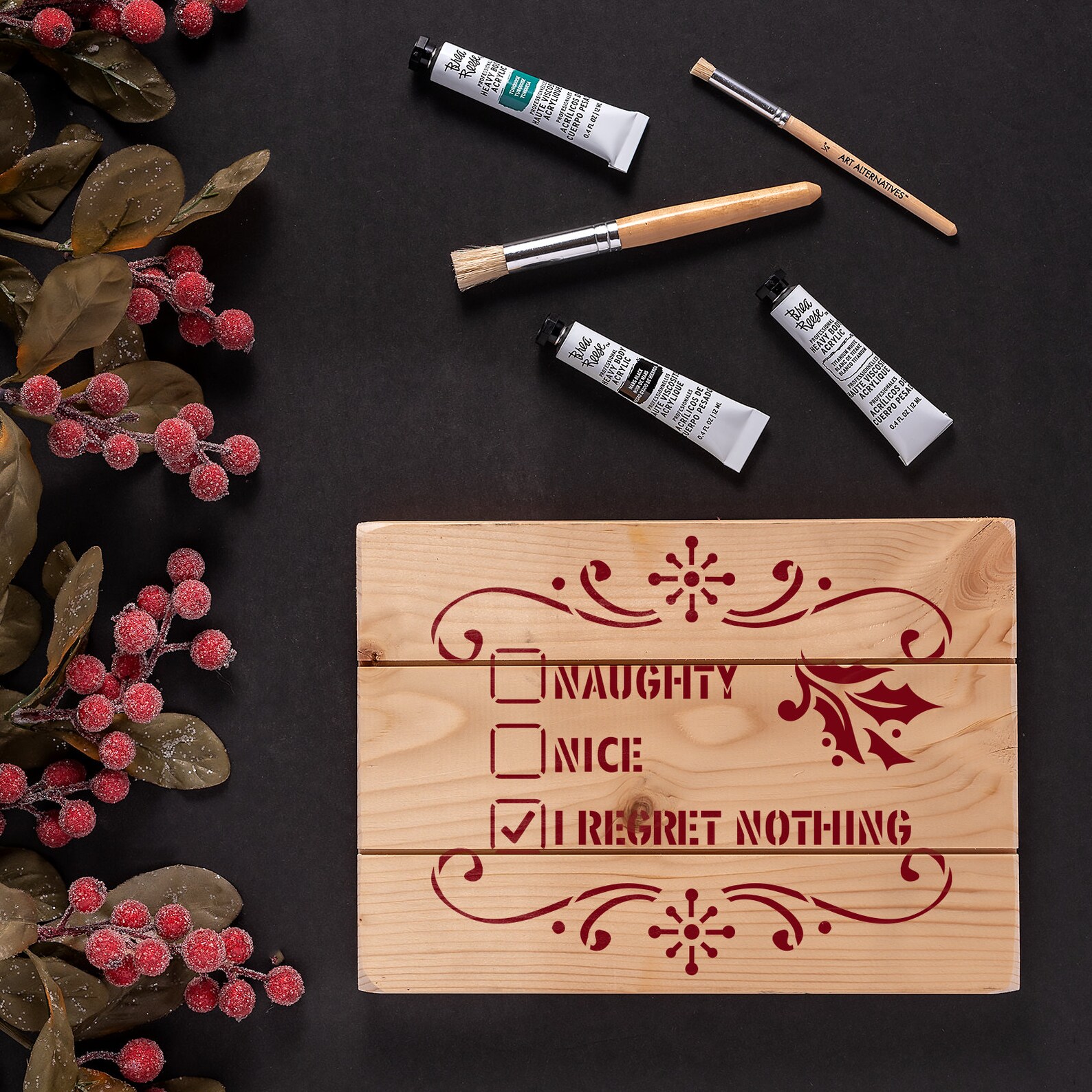 Naughty or Nice Stencil Reusable Christmas Stencils of - Etsy
