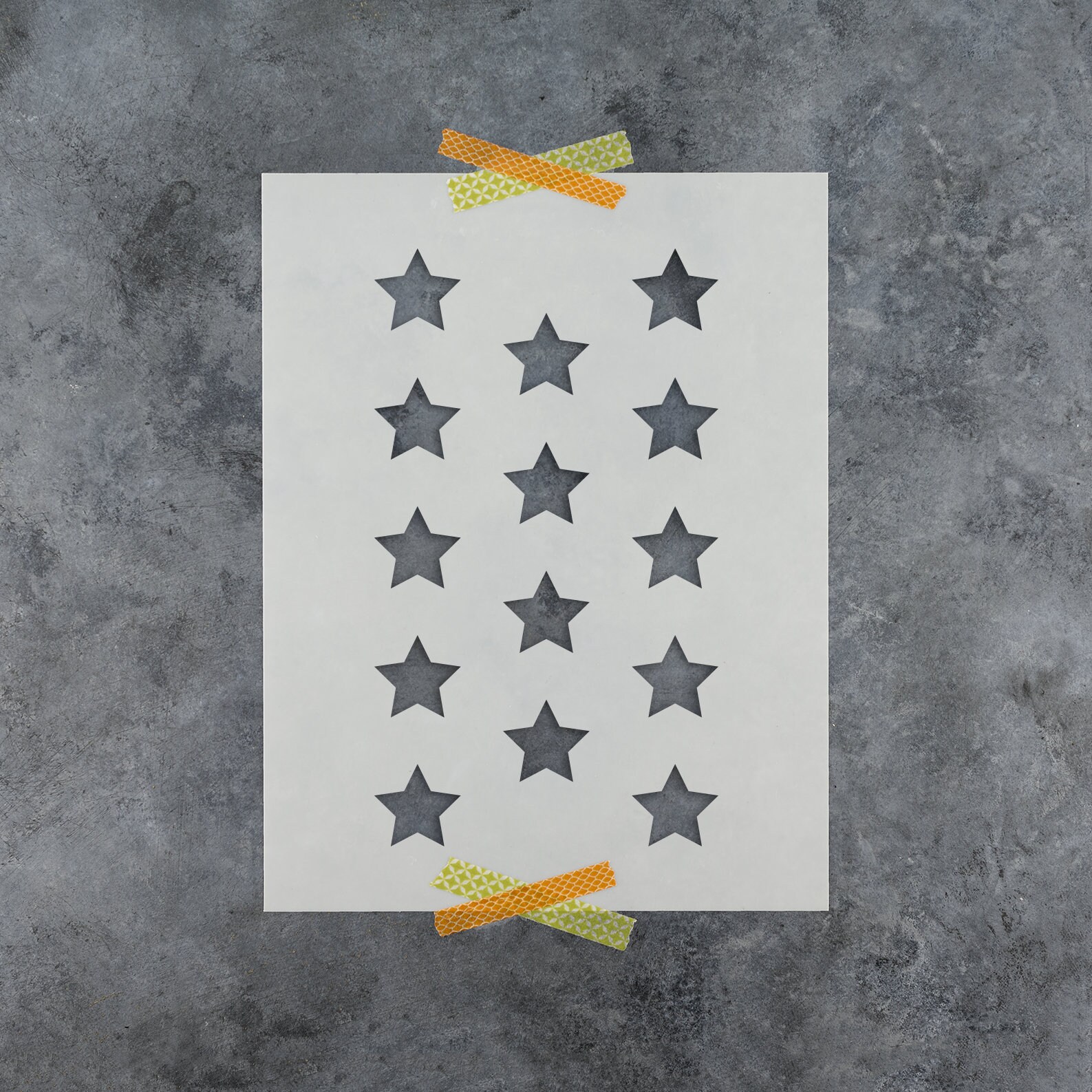 Rounded Star Pattern Stencil for Large Wall and Nursery Mural Crafts ...