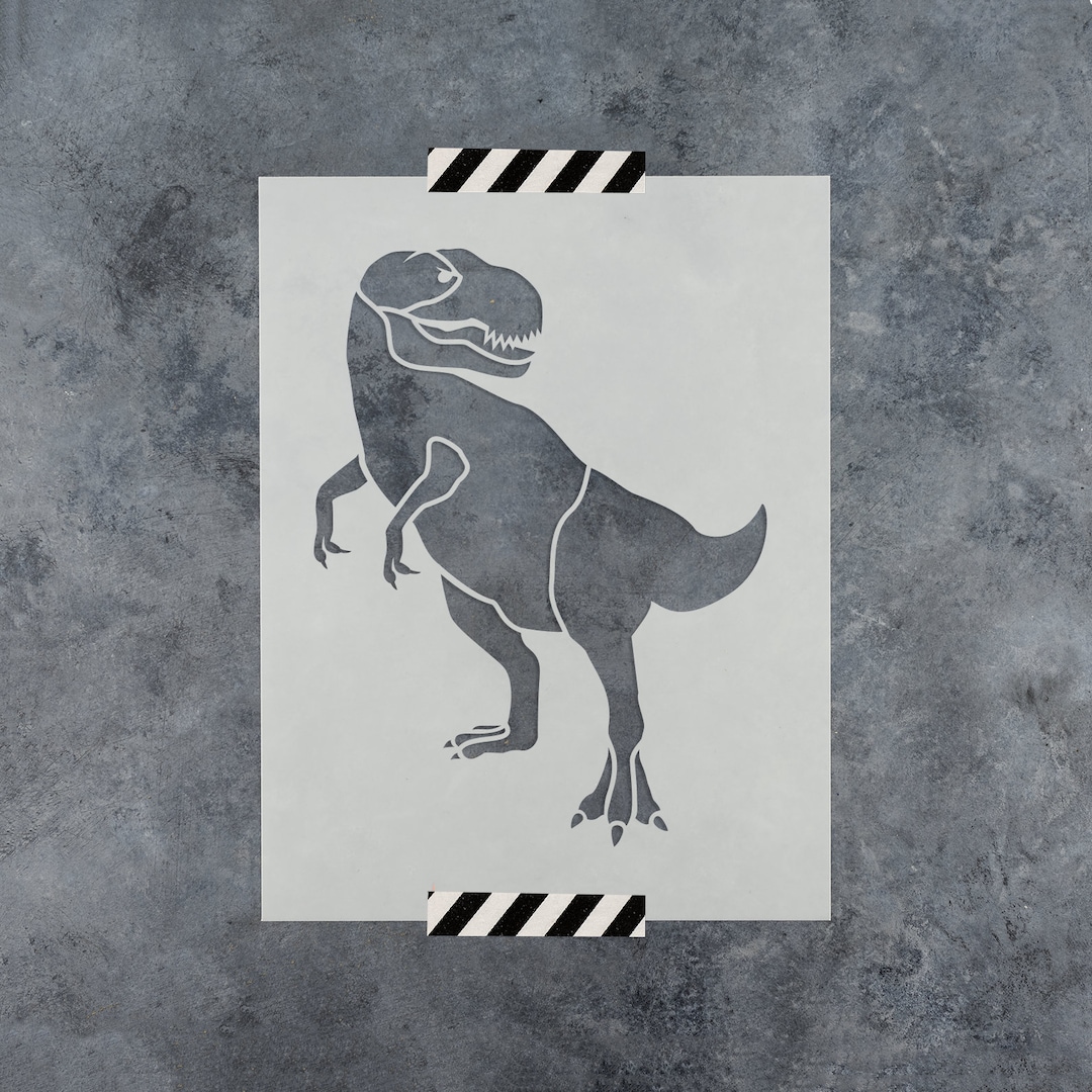 Tyrannosaurus Dinosaur Stencil T Rex Stencil, Dinosaur Wall Stencil
