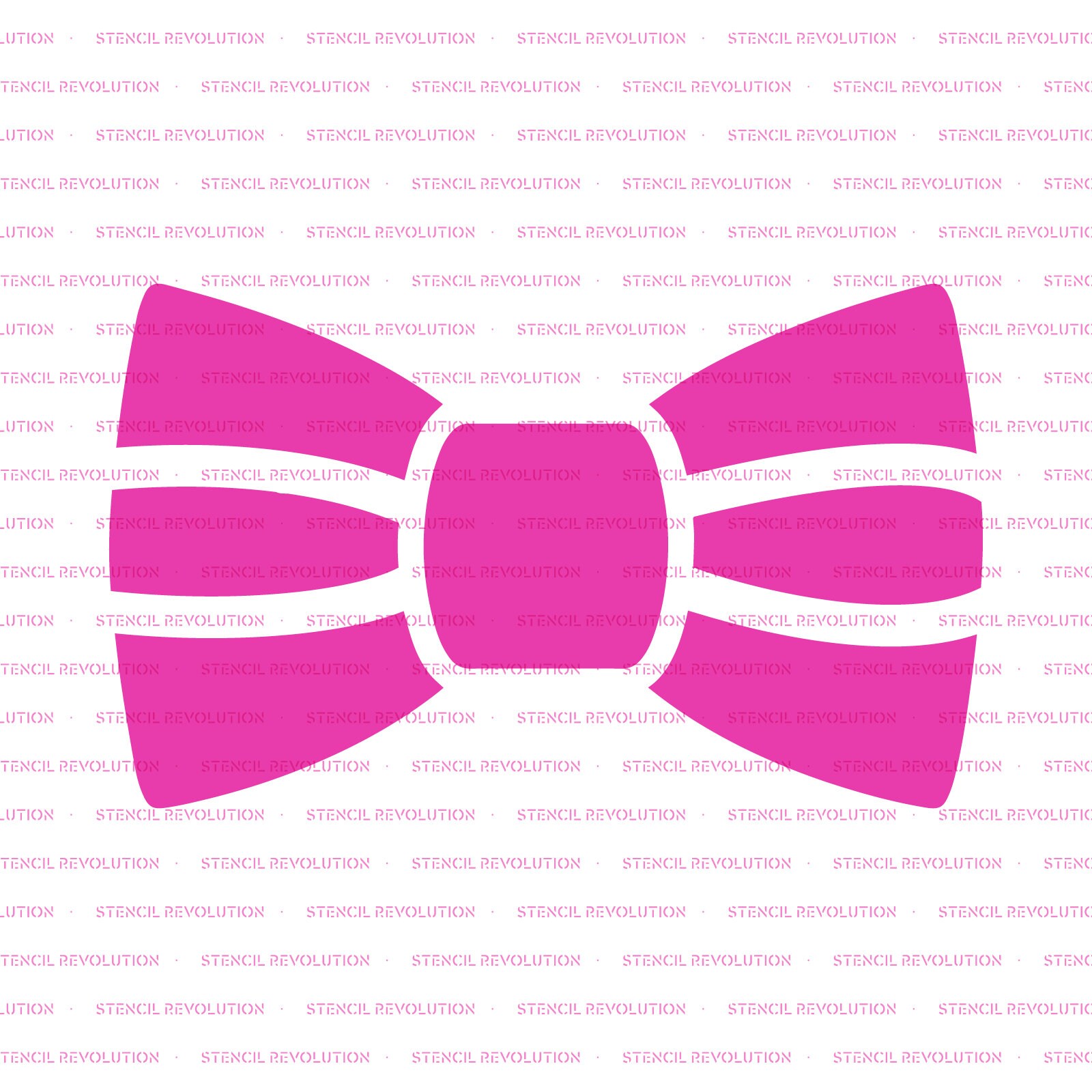 Drawing & Drafting BORDER Reusable Plastic Wall Stencil // BOW TIE