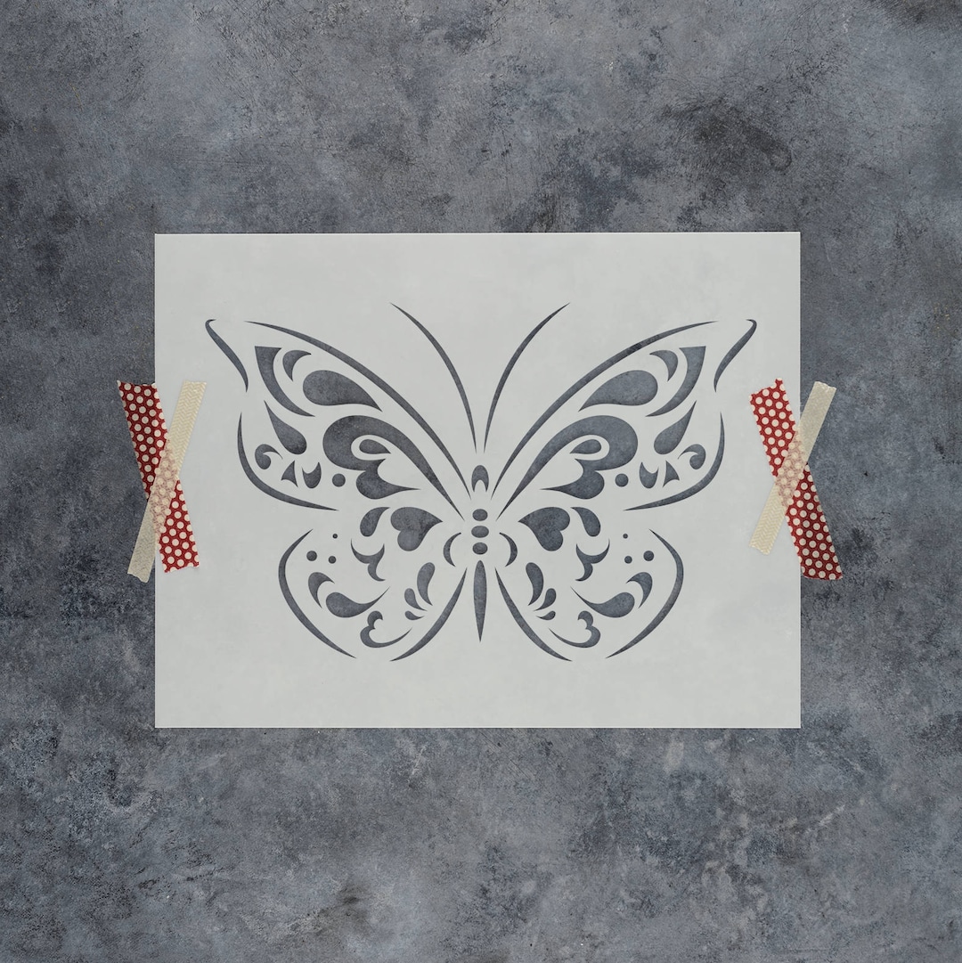 Butterfly Stencil Reusable Butterfly Stencils, Large Butterfly Stencils, Butterfly Design