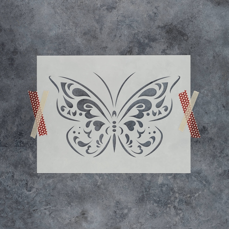 Butterfly Stencil Reusable DIY Craft Stencils of a Butterfly Etsy