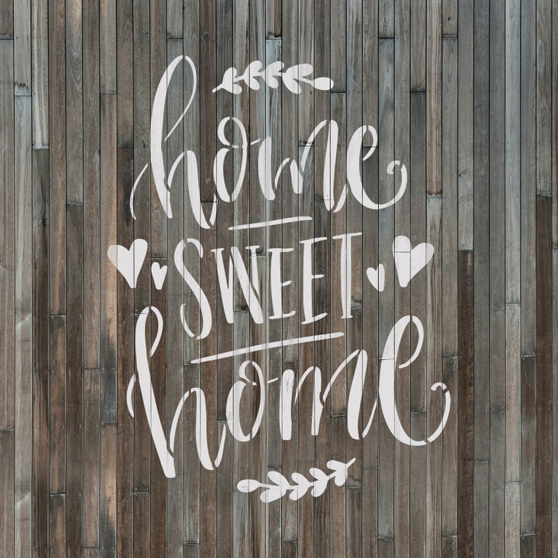 Home Sweet Home Stencil Reusable DIY Wood Sign Stencils Of A Etsy home-sweet-home-stencil-reusable-diy-wood-sign-stencils-of-a-etsy